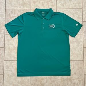 Men’s XL Adidas Puremotion Birdies for the Brave Golf Polo Green